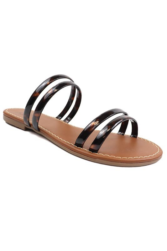 Kylie 4 Tortoise Multi Strap Sandals