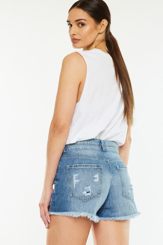 High Rise Mom Shorts