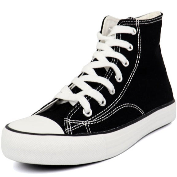 Star 24 Black Hi-Top Sneakers