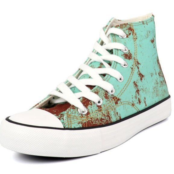 Star 24 Rusted Turquoise Hi-Top Sneakers