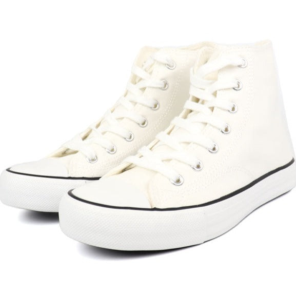 Star 24 White Hi-Top Sneakers