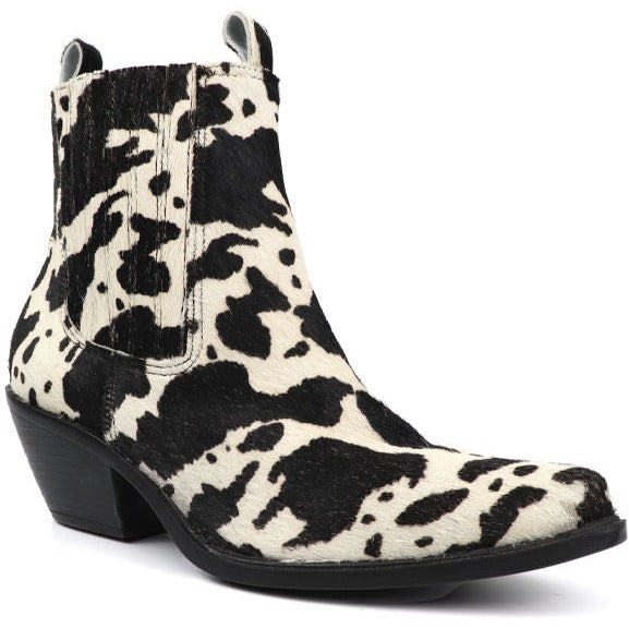 West 3 Black Cow Boots