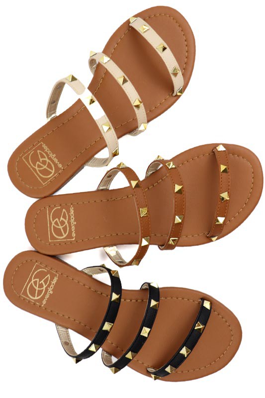 Lulu 17 Tan Strappy Sandals