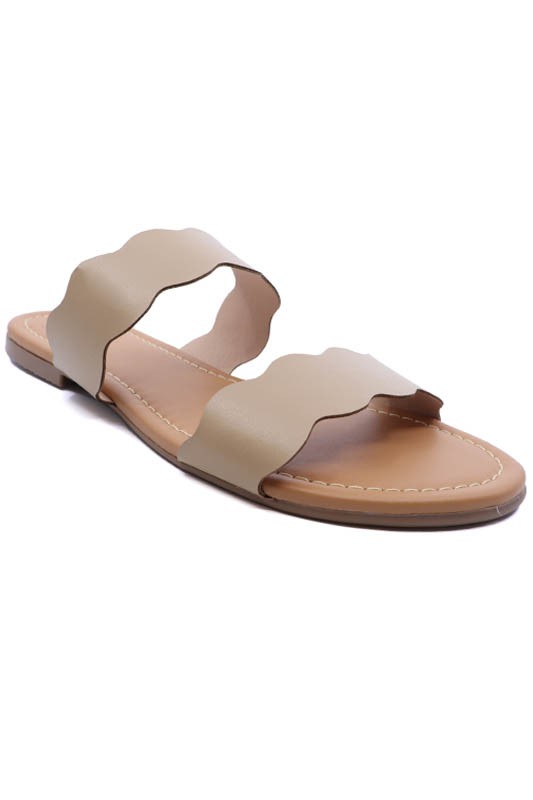 Lexi 3 Nude Double-Strap Sandals