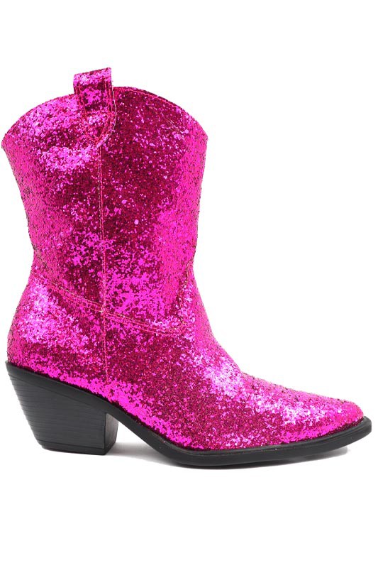 West 1 Fuchsia Glitter Boots