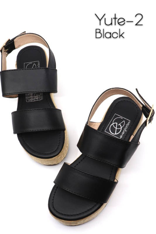 Yute 2 Black Sandals