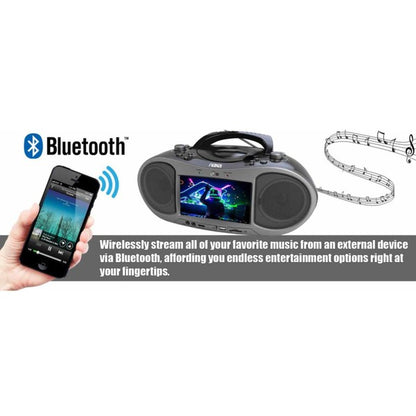 Naxa 7 Inch Bluetooth DVD Boombox