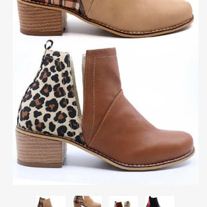 Ally 2 Leopard Ankle Boots