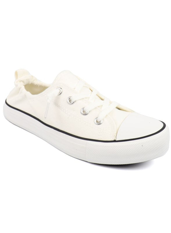 Star 23 White Slip-on Sneakers