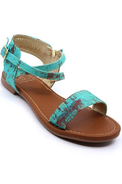 Mimi 8 Rusted Turquoise Sandals